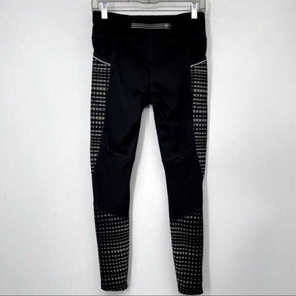 Athleta sportswear leggings small pockets black gray small BoxS - Picture 2 of 5